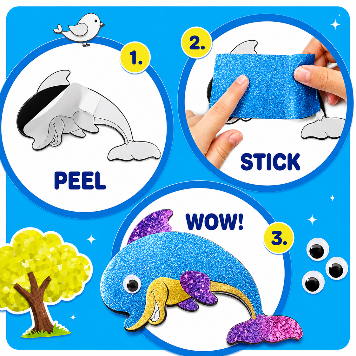 Animal World – Bring Sparkling Animals to Life with No Mess! (4+ years)