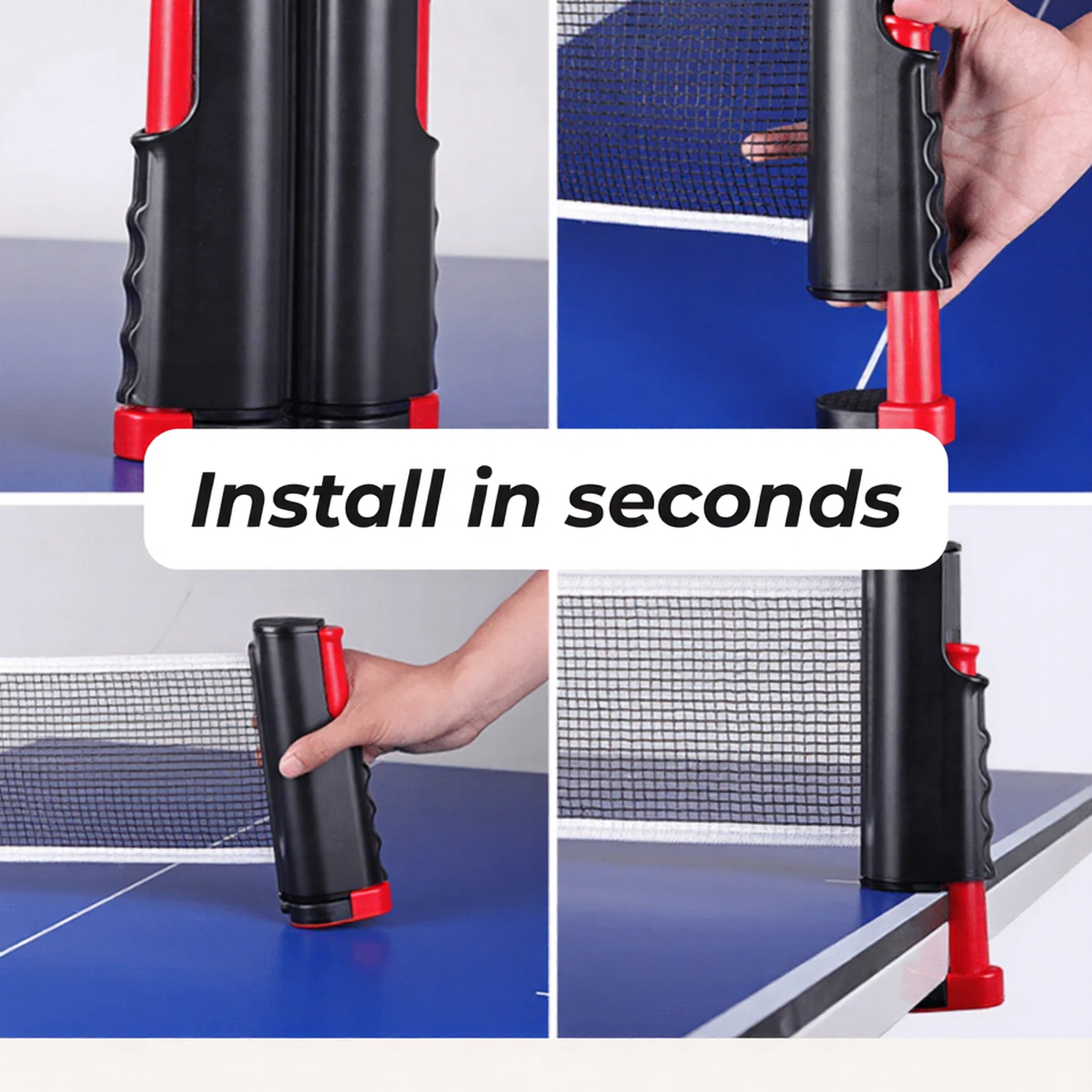 Portable Free-Style Table Tennis Net Stand