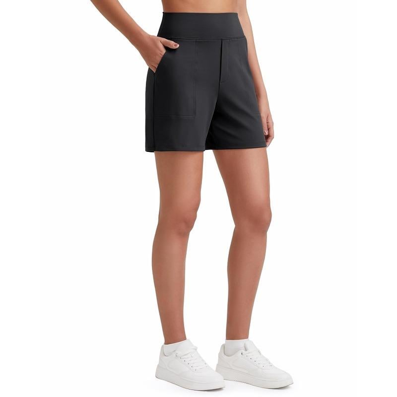 Everyday High-Waisted Shorts – Lightweight & Breathable with Functional Pockets
