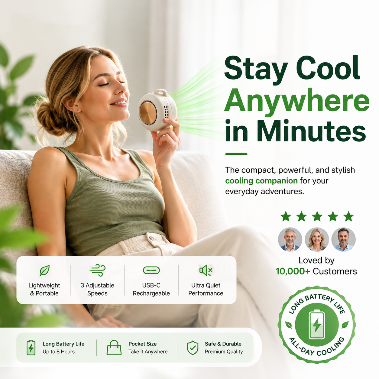 Clip-On Mini Fan