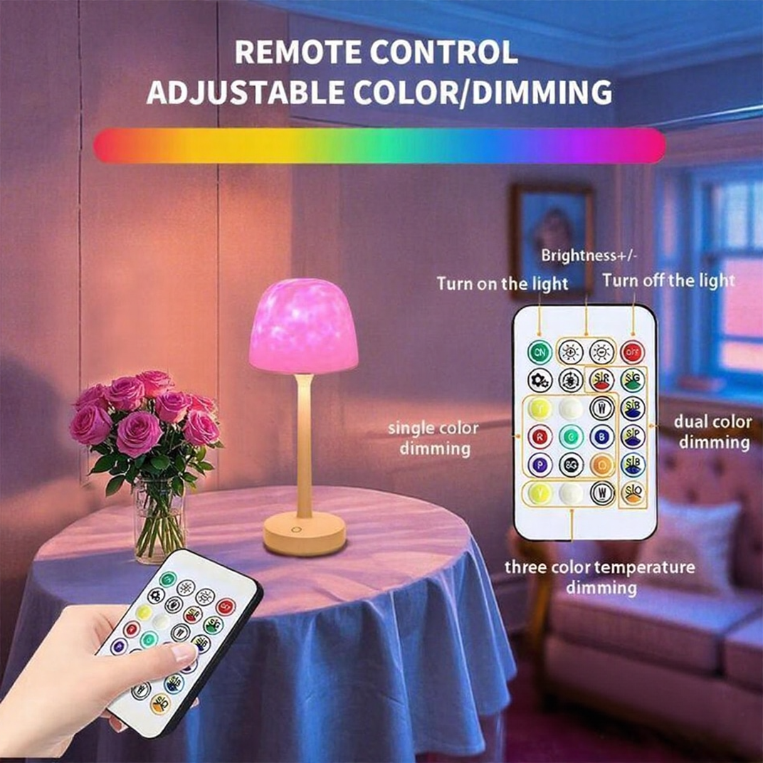 Ocean Wave Projector: Soothing Night Light for Bedroom Sleep Aid - Adjustable Speed & Remote Control