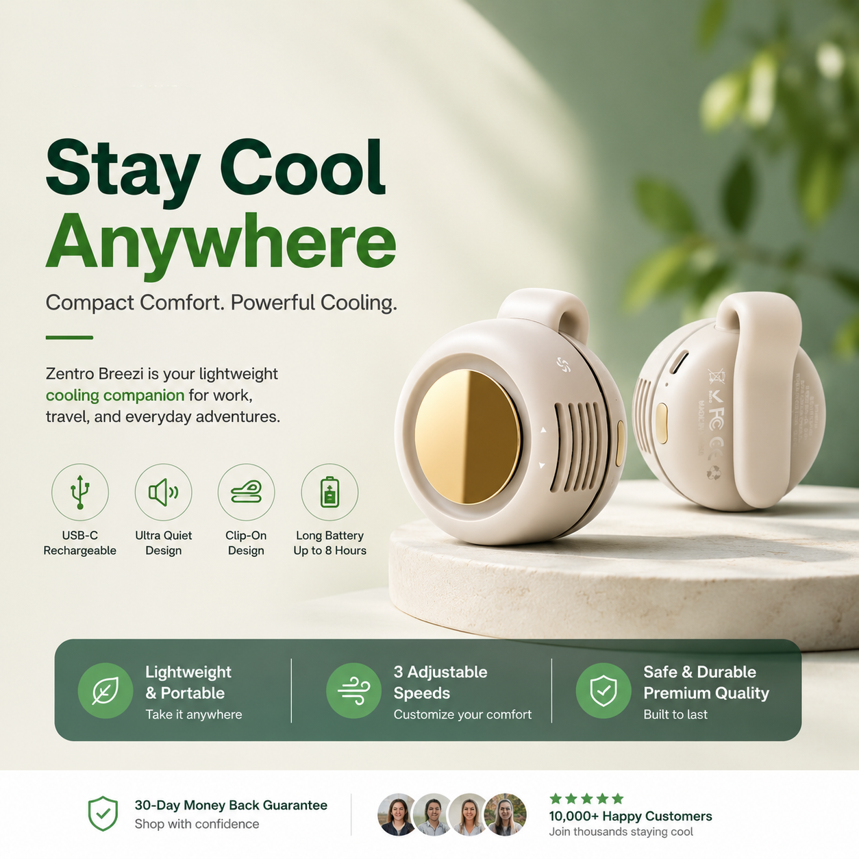 Clip-On Mini Fan
