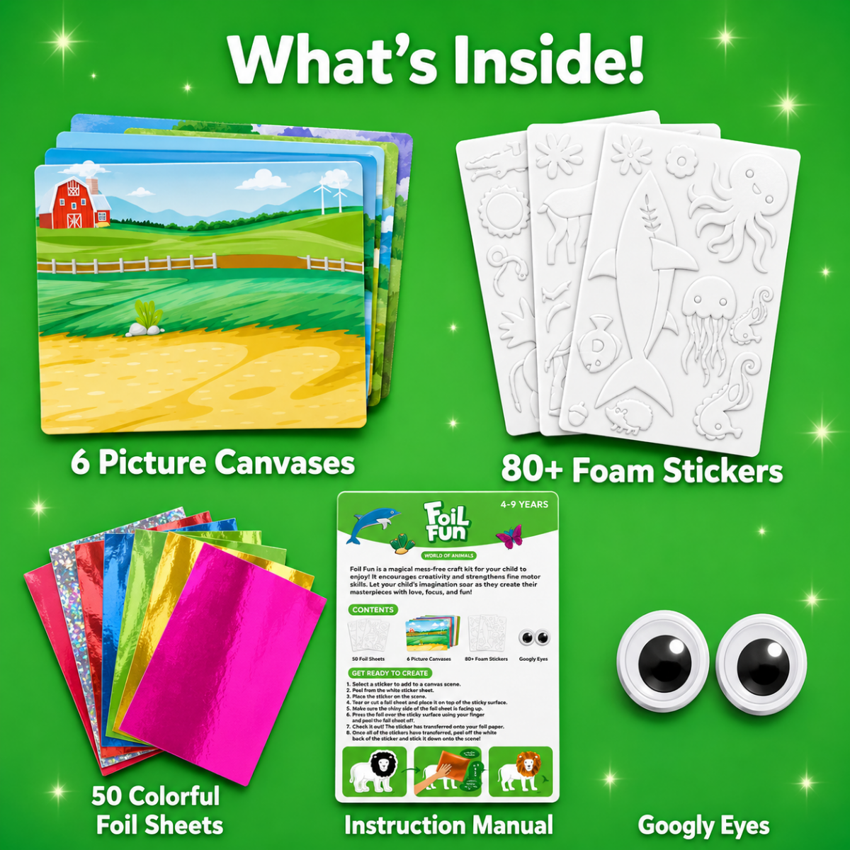 Animal World – Bring Sparkling Animals to Life with No Mess! (4+ years)