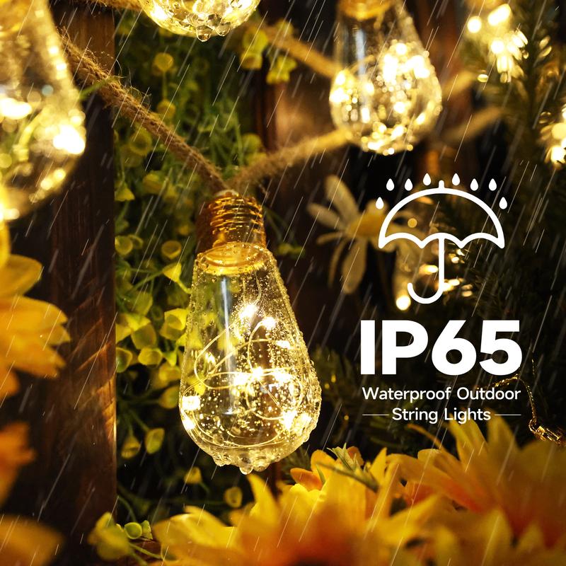 Outdoor Backyard Solar String Lights