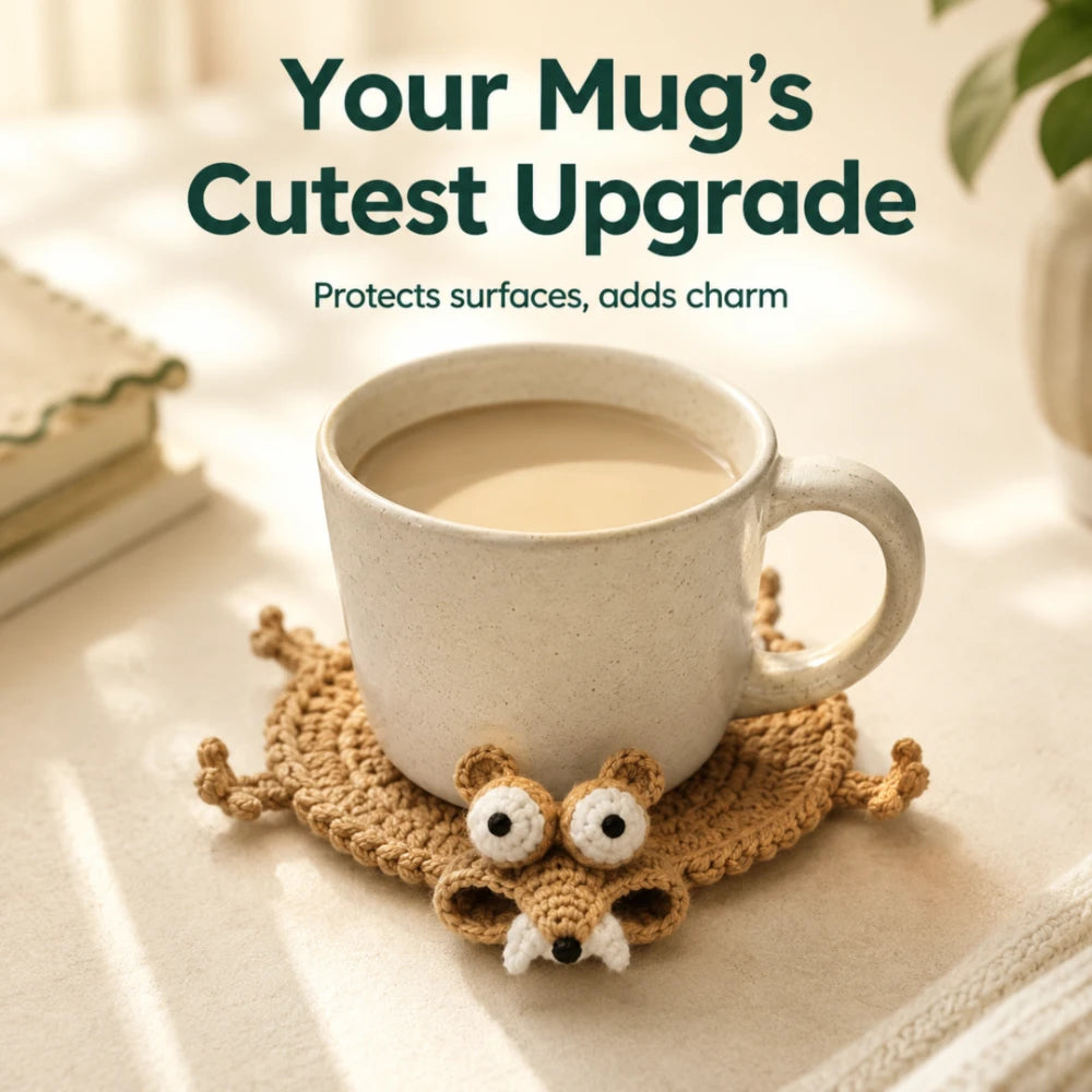 Handmade Animal Crochet Coasters