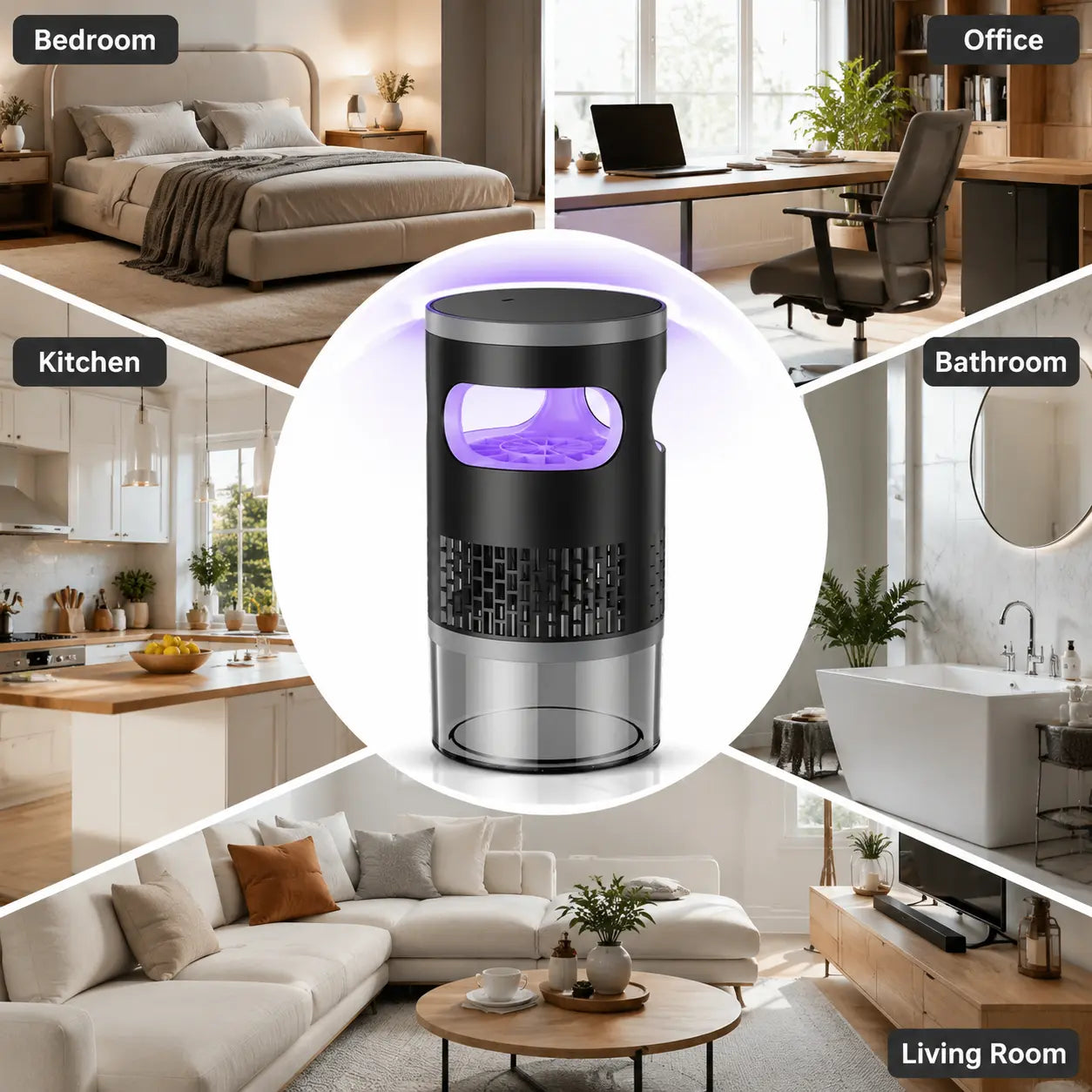 Non-Zapper Indoor Insect Trap
