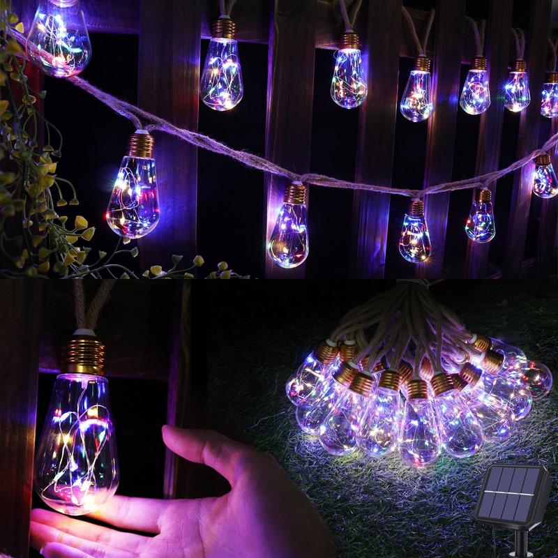 Outdoor Backyard Solar String Lights