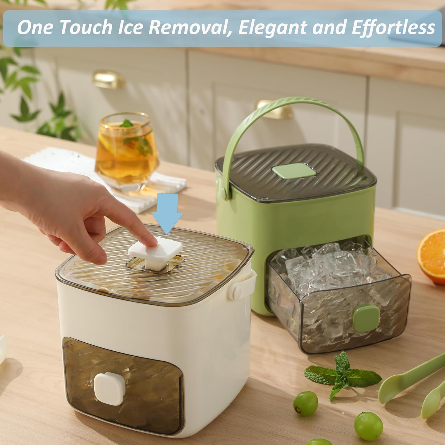 Ice Cube Maker with Storage
