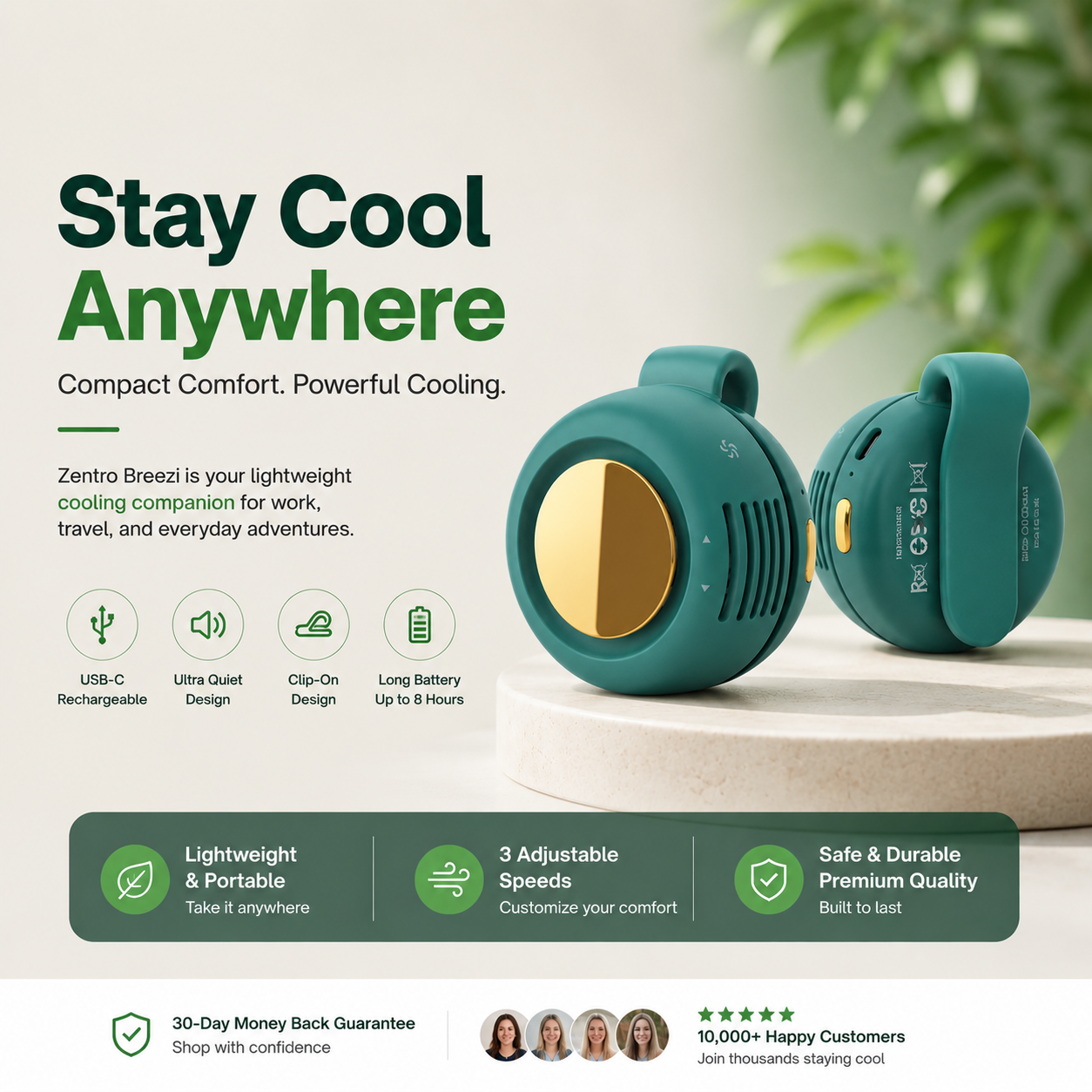 Clip-On Mini Fan