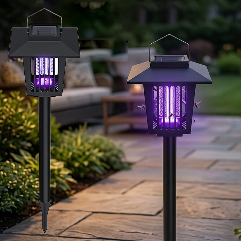 Solar Powered Mosquito Zapper & Garden Stake Light