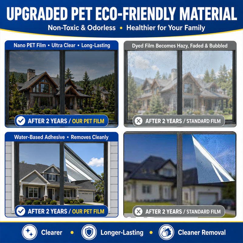  One-Way Mirror Window Film – Heat Control & UV Protection
