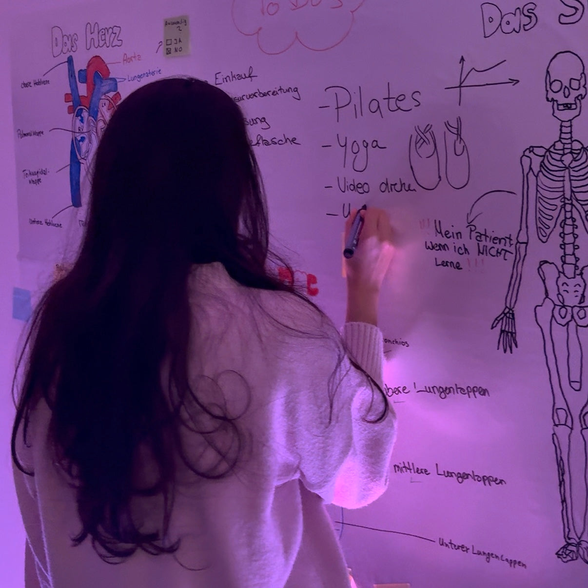 Static Electricity Whiteboard Wall Decal-The whiteboard that sticks everywhere