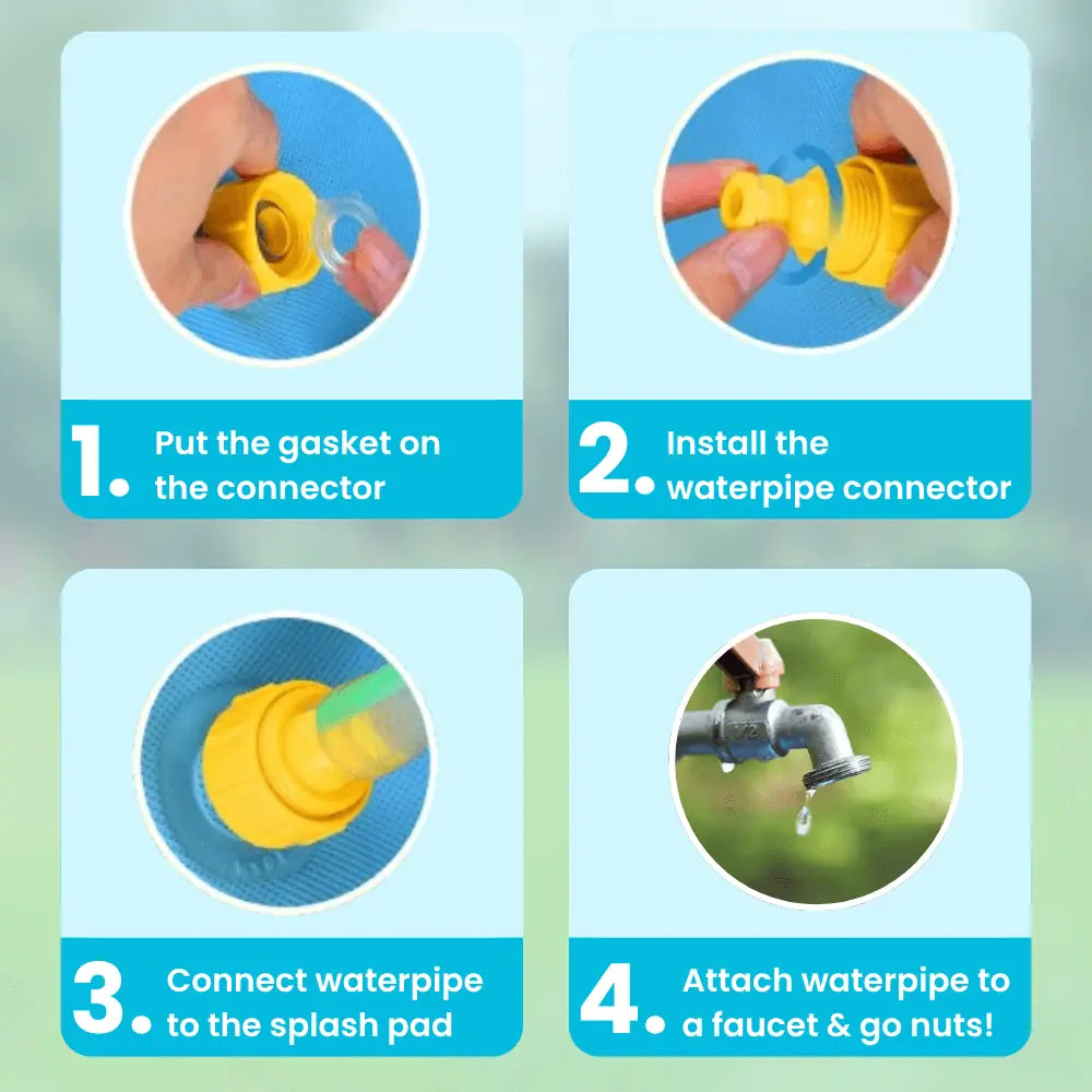 Outdoor Water-Filled Toy: Waterproof Pet Sprinkler Mat