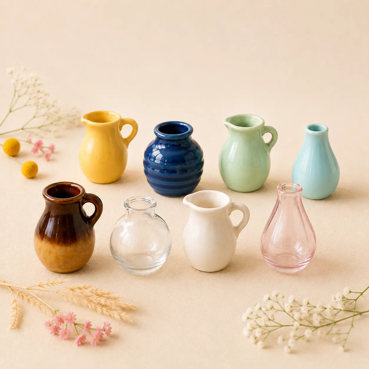 Mini Vase Ceramic Magnets