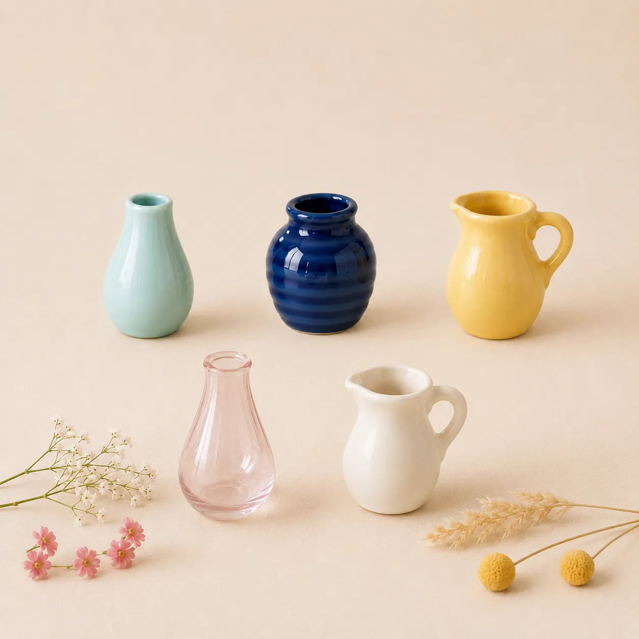 Mini Vase Ceramic Magnets