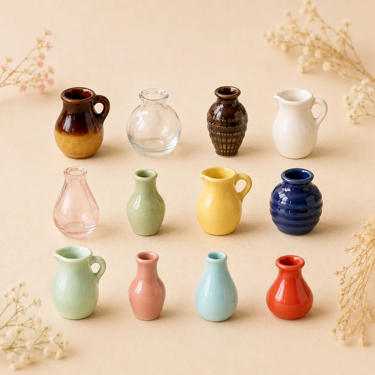 Mini Vase Ceramic Magnets