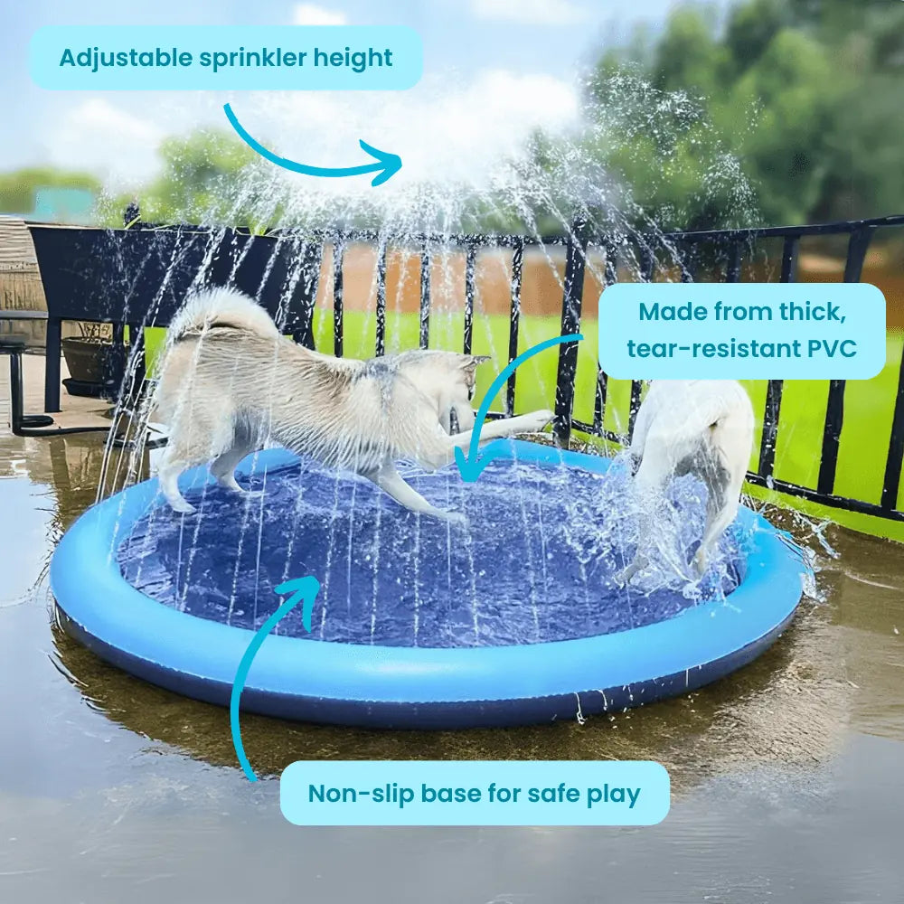 Outdoor Water-Filled Toy: Waterproof Pet Sprinkler Mat