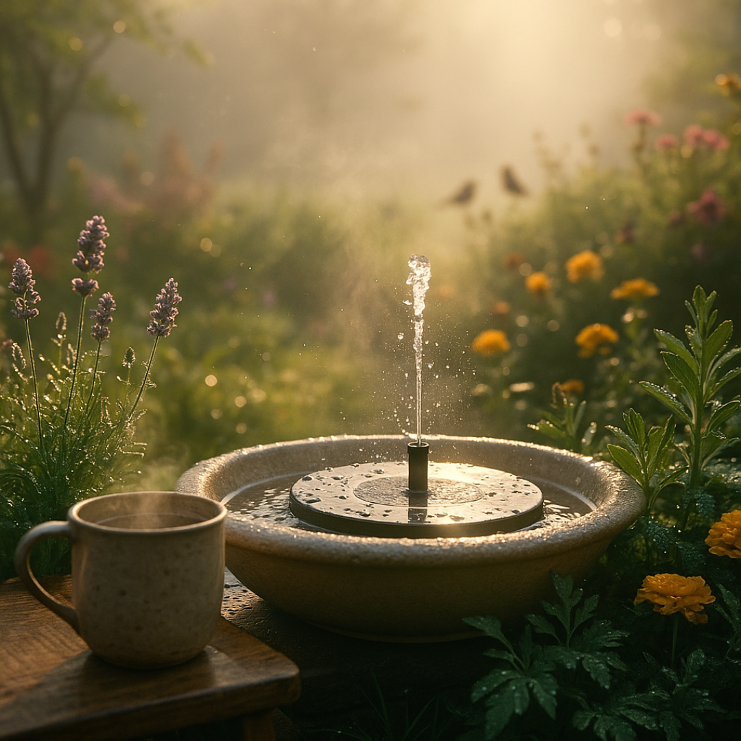 Solar Garden Fountain