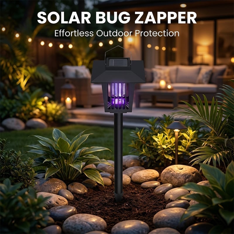 Solar Powered Mosquito Zapper & Garden Stake Light