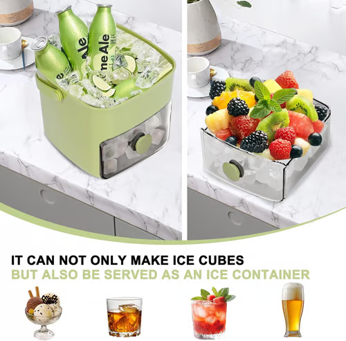 Ice Cube Maker with Storage