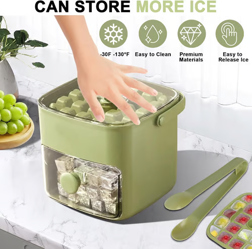 Ice Cube Maker with Storage
