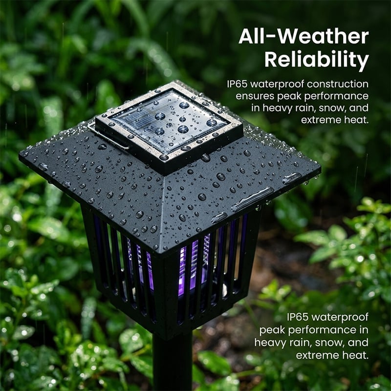 Solar Powered Mosquito Zapper & Garden Stake Light