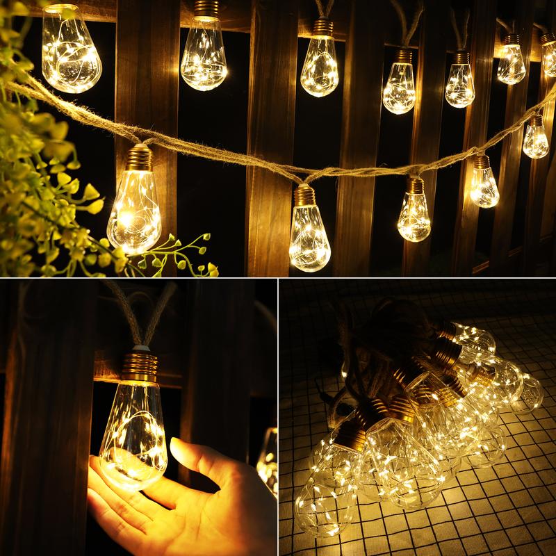 Outdoor Backyard Solar String Lights