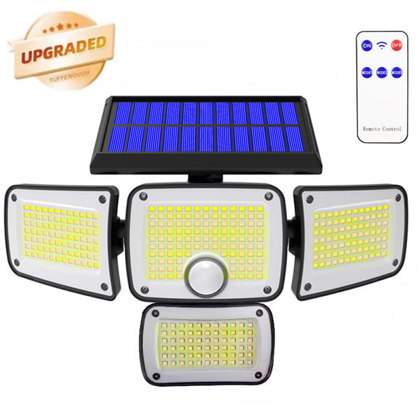 Upgraded Wide-Angle Solar Motion Sensor Light