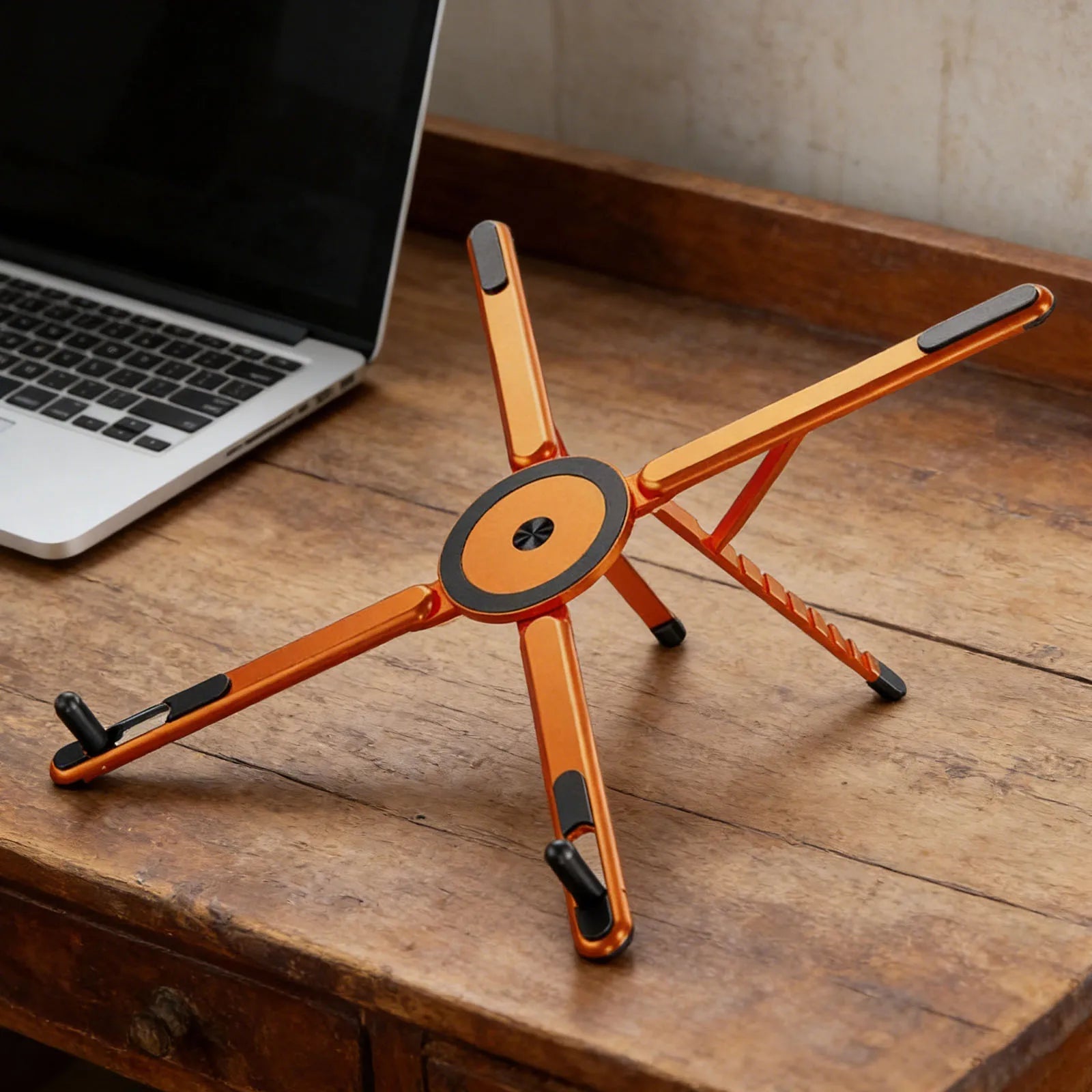 Magnetic Foldable Adjustable Desktop Stand – For iPhone, iPad, and Laptops