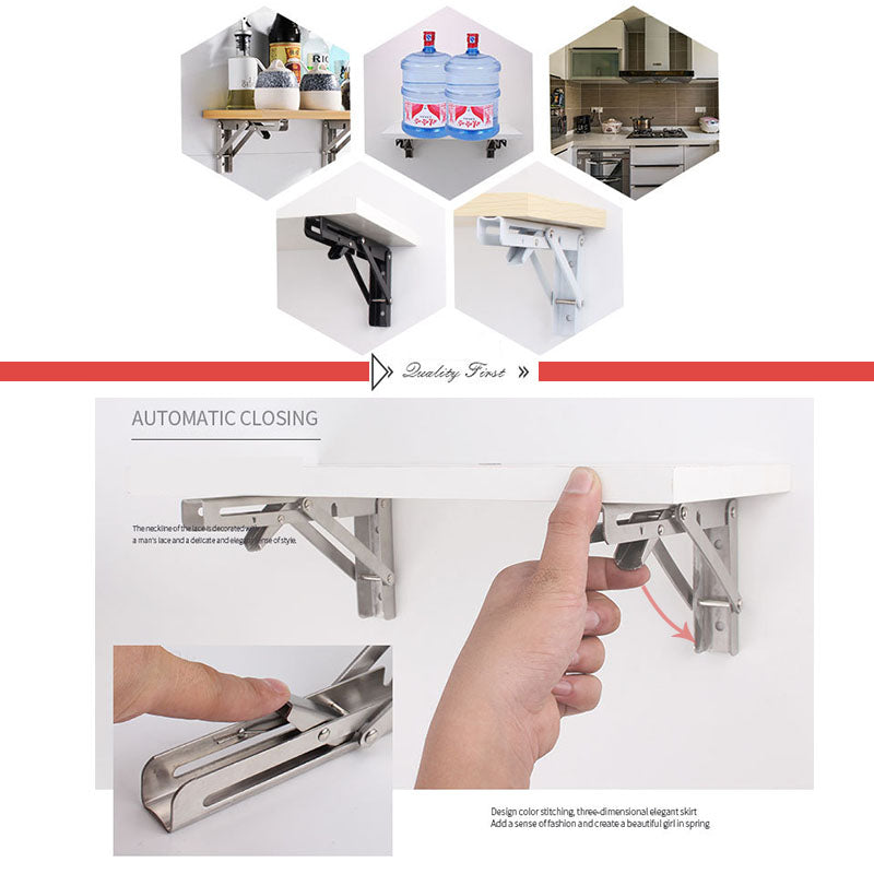 Foldable Shelf Brackets (2 pcs)