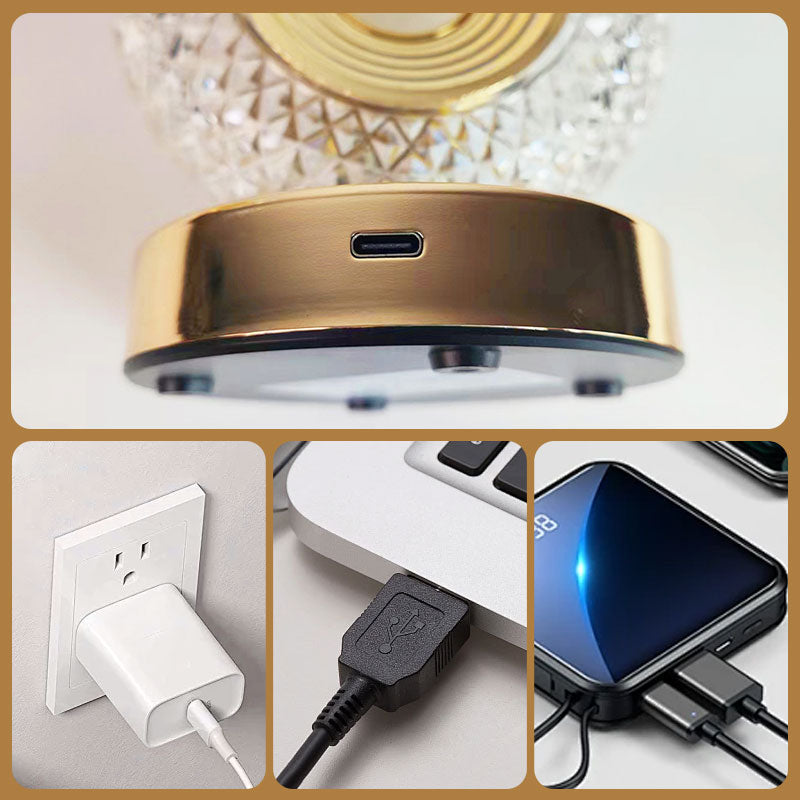Rechargeable Luxury Crystal LED Night Light