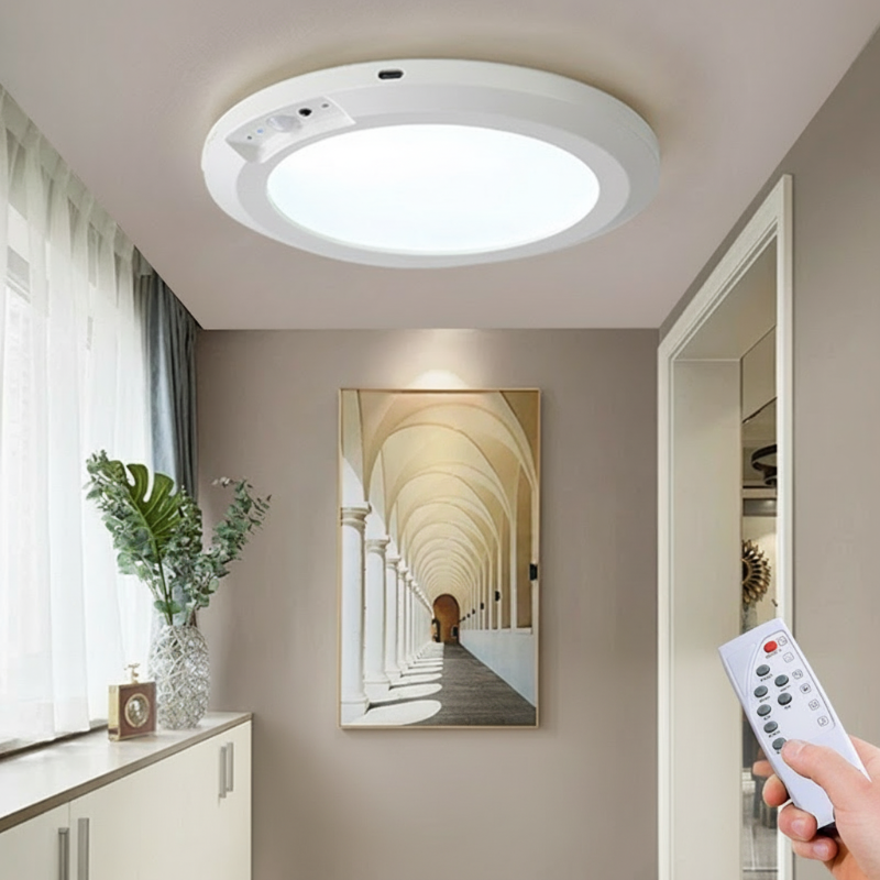 Magnetic Ceiling Light With Motion Sensor And Remote Control
