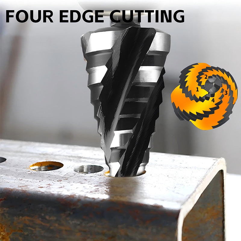 5-Piece HSS Step Drill Bit Set for Metal