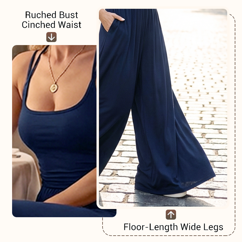 Women's Casual Spaghetti Strap Jumpsuit