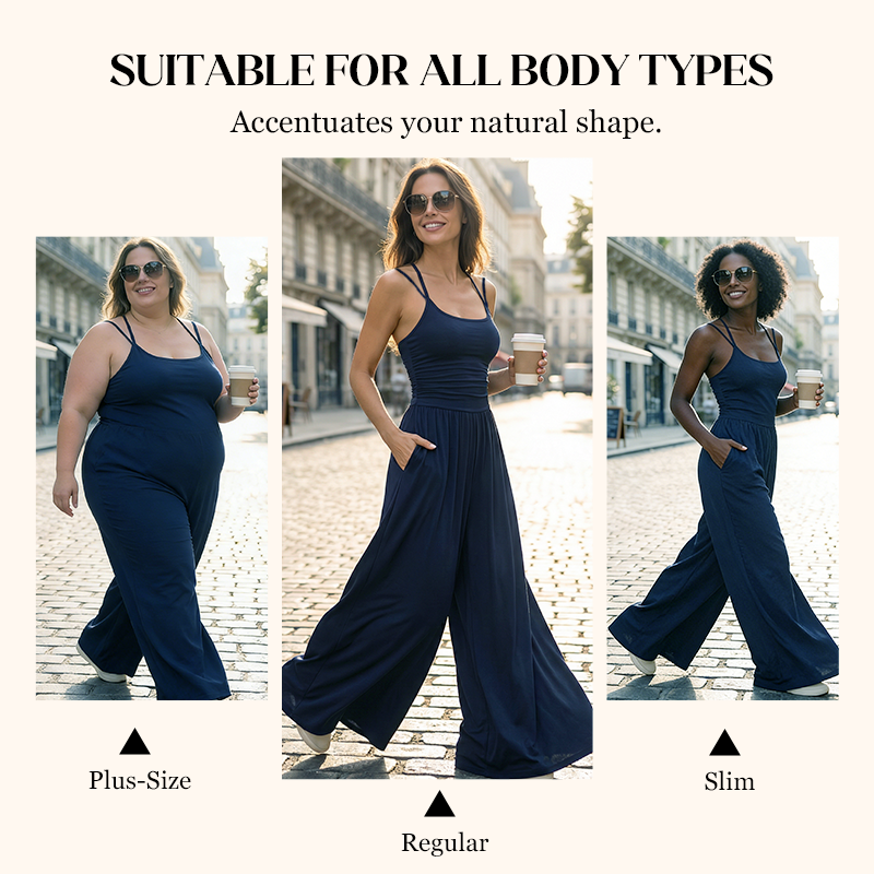 Women's Casual Spaghetti Strap Jumpsuit