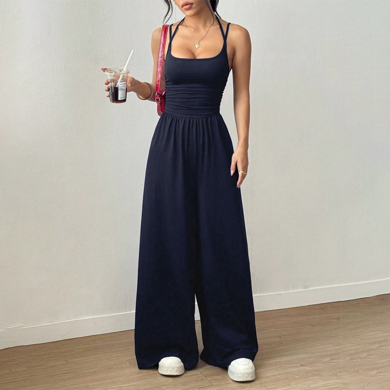 Women's Casual Spaghetti Strap Jumpsuit