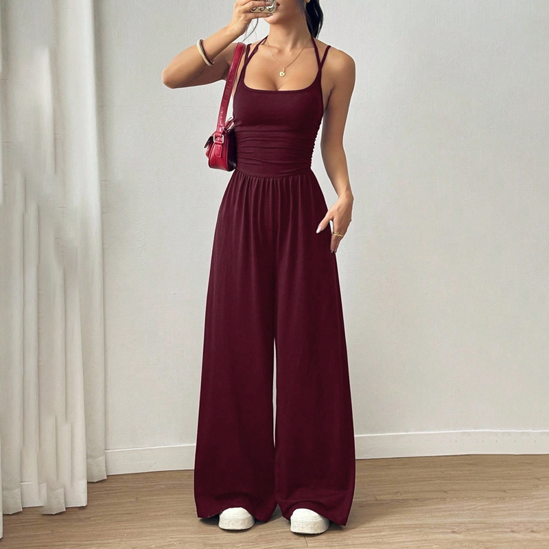 Women's Casual Spaghetti Strap Jumpsuit