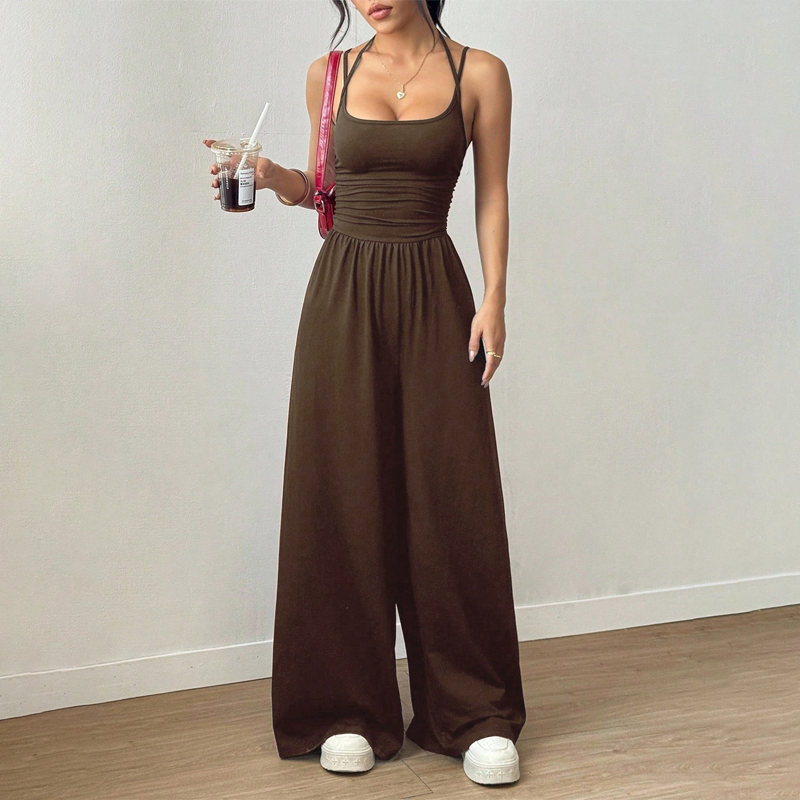 Women's Casual Spaghetti Strap Jumpsuit