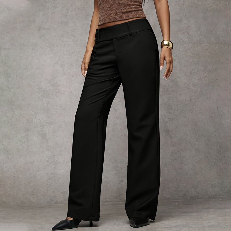 Women's Elegant Flared Suit Pants