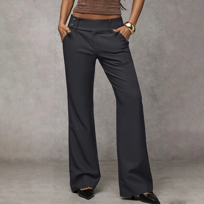 Women's Elegant Flared Suit Pants