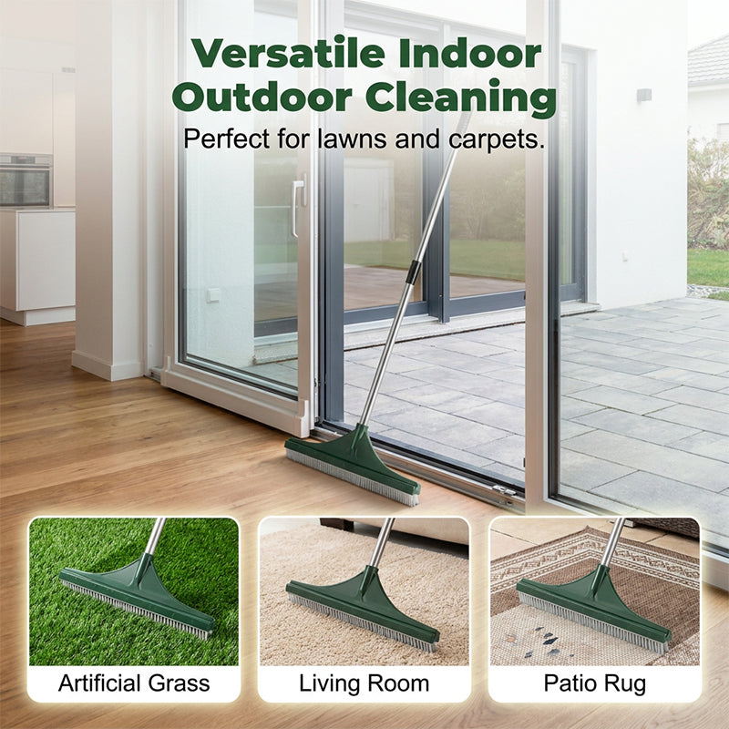 Multi-Purpose Lawn & Carpet Grooming Rake