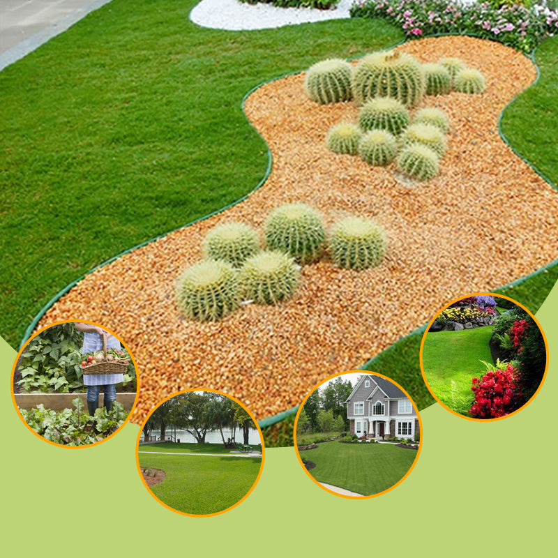 10M Landscape Edging Plastic Roll with 30 PCS  Spikes