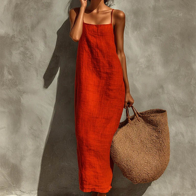 Women's Casual Solid Color Slip Dress