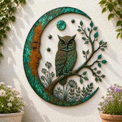 ⏰ LAST DAY 50% OFF - 🌙Metal Crescent Moon Wall Art - A Timeless Garden Accent Inspired by Nature