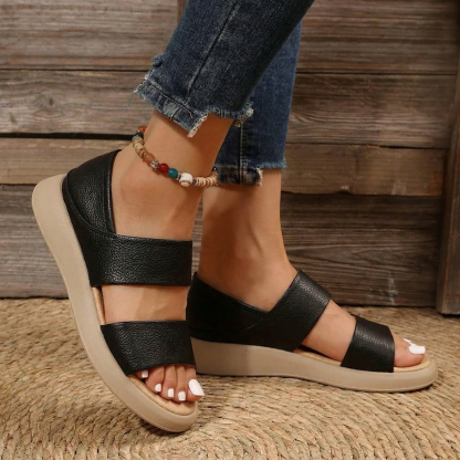 🔥 Last Day: 70% Off 🔥 New Women's Stylish Genuine Leather Platform Sandals