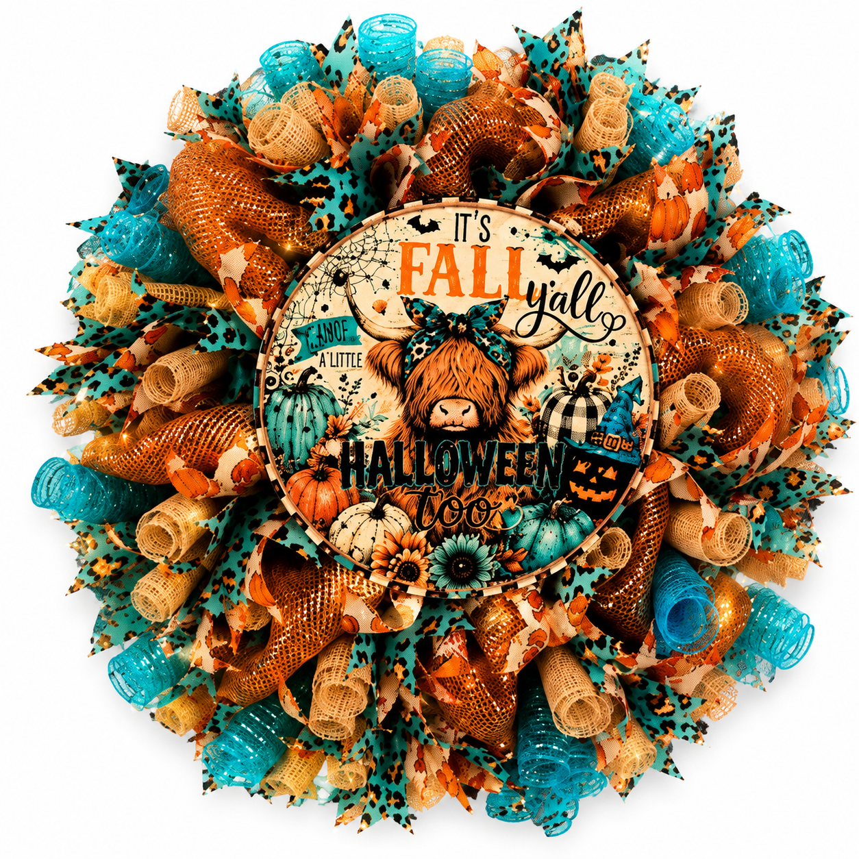 🐄Highland Cow Welcome Wreath