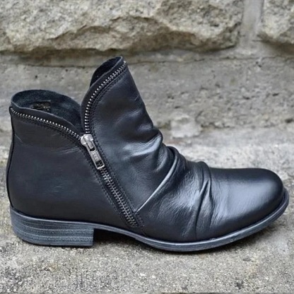 Last Day 59% OFF-Women Zipper Waterproof Ankle-Support Boots