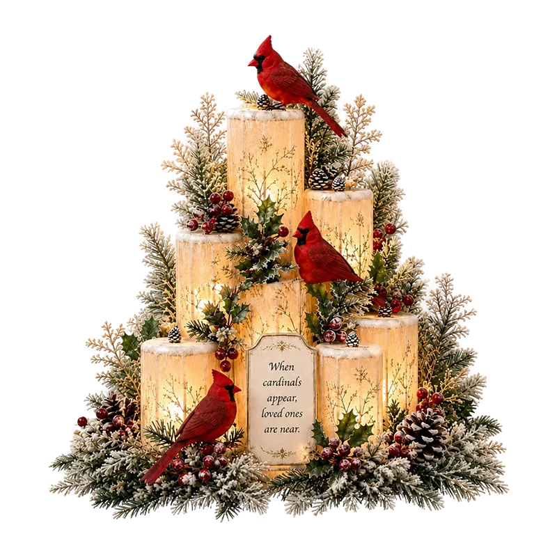 Graddi™ The Cardinal's Visit Flameless Remembrance Candle