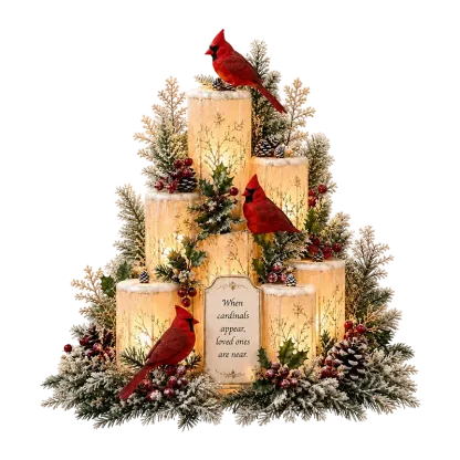 Graddi™ The Cardinal's Visit Flameless Remembrance Candle