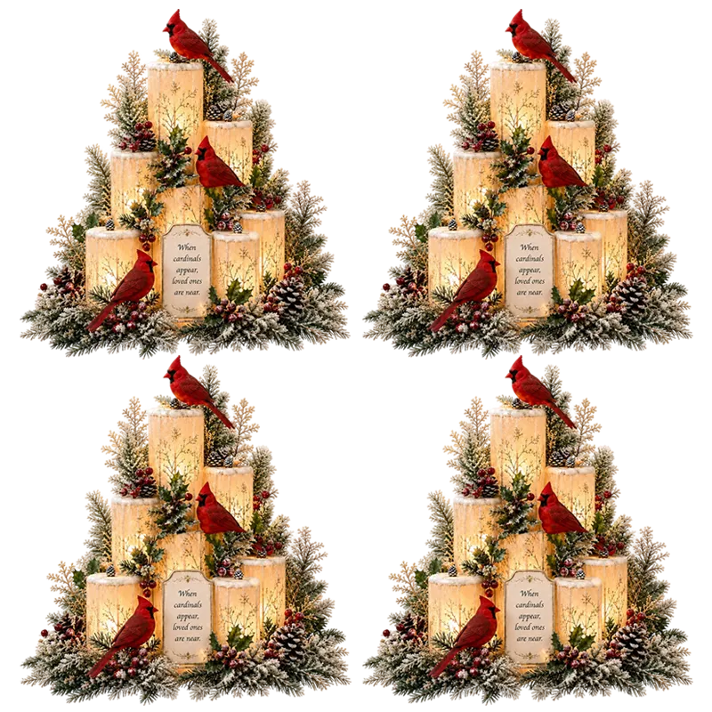 Graddi™ The Cardinal's Visit Flameless Remembrance Candle